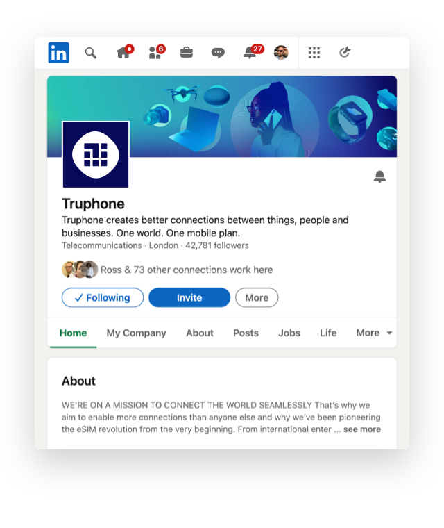 Truphone linkedIn