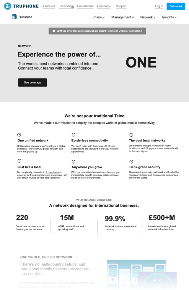 Truphone wireframe 4