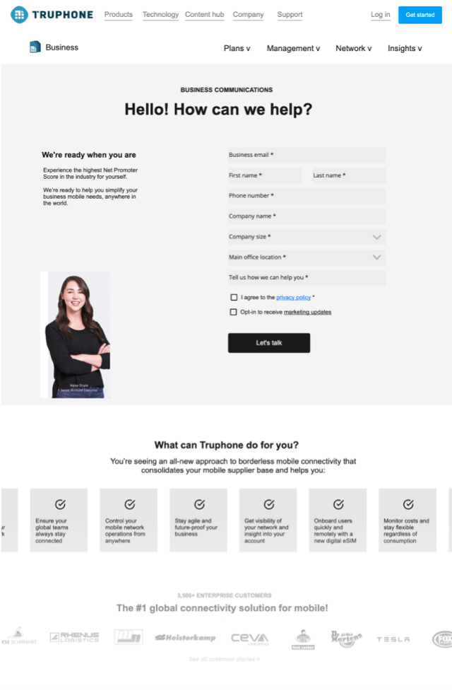 Truphone wireframe 5