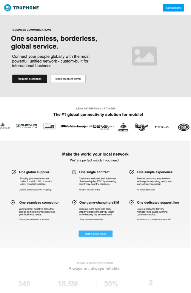 Truphone wireframe 8