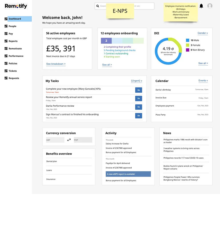 Remotify Customer Wireframes 1